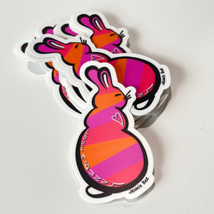 Love a Bunny Stickers - Four Different Colorful Designs