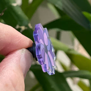 Dahlia Flower Acrylic Pin, Stocking Stuffer for Woman, Stocking Stuffer for Gardner, Floral Acrylic Pin, Purple Flower Pin
