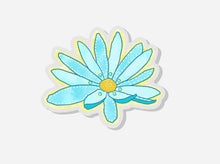 Load image into Gallery viewer, Blue Daisy Flower Acrylic Pin, Jewelry Gift for Woman, Acrylic Pin for Gardner, Floral Acrylic Pin, Blue Flower Pin