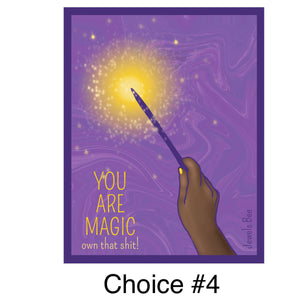 Create Your Own Magic Sticker Pack, Believe In Your Power, You Are Magic, Own That Shit, Witch Woman Sticker, Witchy Gifts, Rainbow Pride