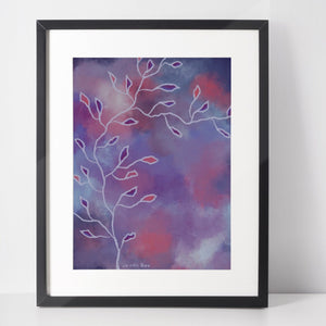 Abstract Tree Art Print, Pink Abstract Art Print, Purple Abstract Art Print, Abstract Wall Decor, Tree Wall Decor, Tree Art Print
