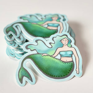 Quirky Mermaid Sticker