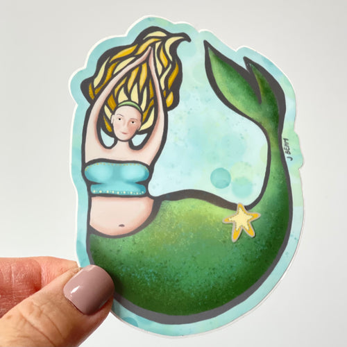 Mermaid with Starfish Sticker