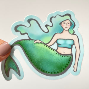 Quirky Mermaid Sticker