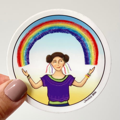 Rainbow Girl Sticker