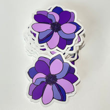 Load image into Gallery viewer, Purple Dahlia Flower Sticker